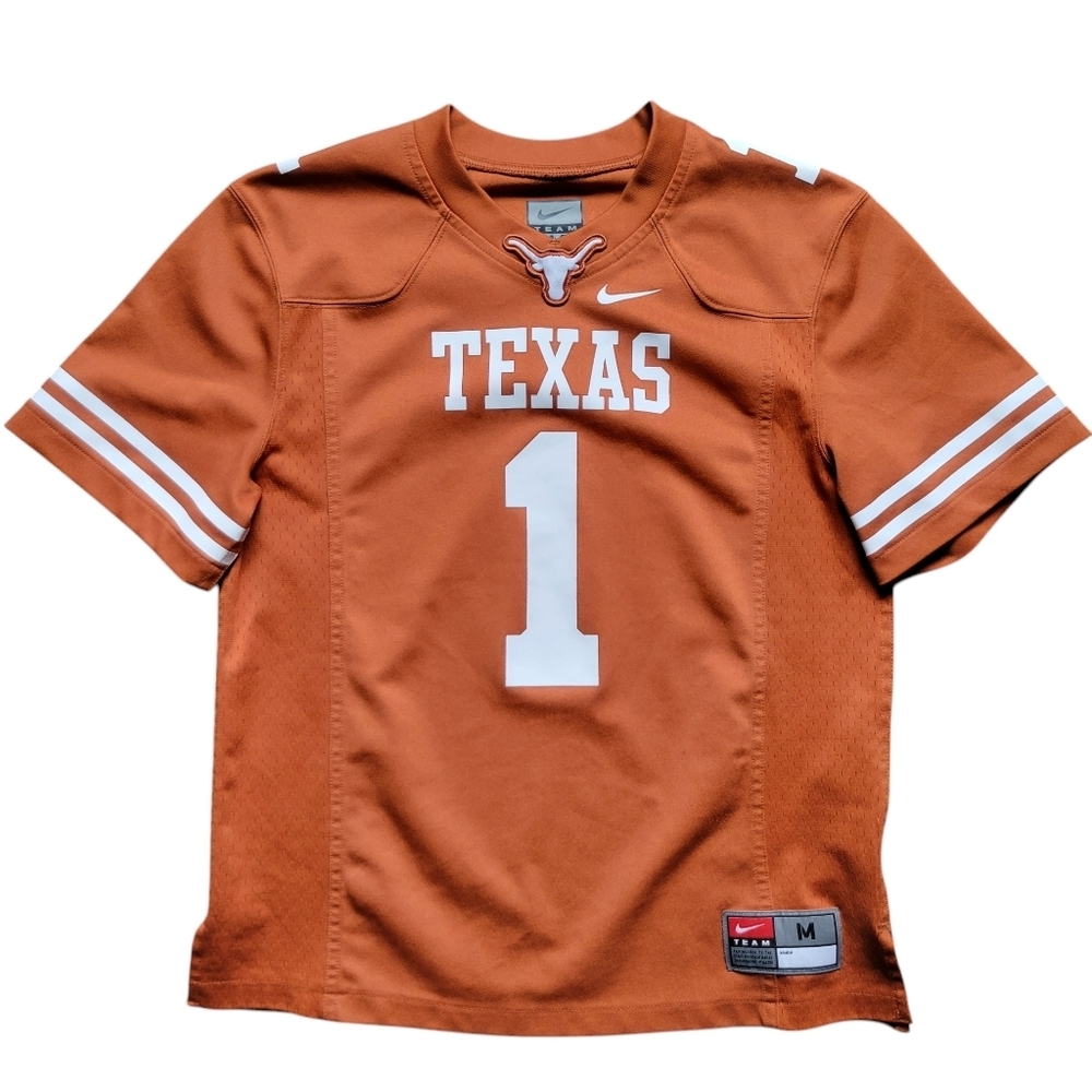 Nike TEAM Texas Longhorns Replica Football Jersey, Boy's Size M
